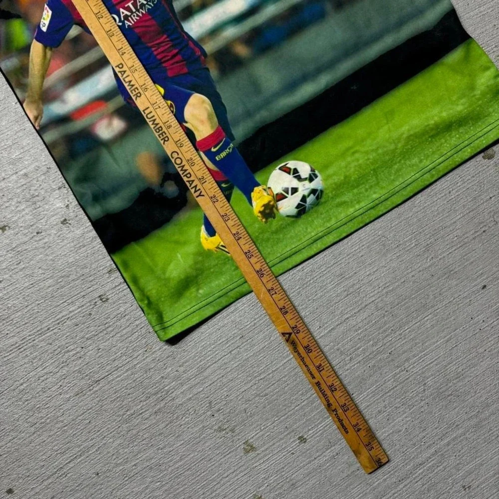 FC Barcelona Messi All‎ Over Print Soccer Kit Jersey Size Medium